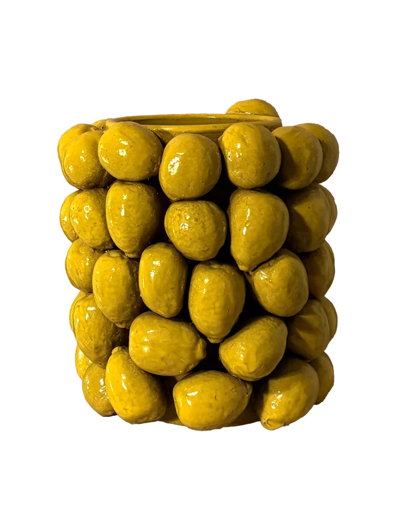 Lemone Vase, Cyber Yellow