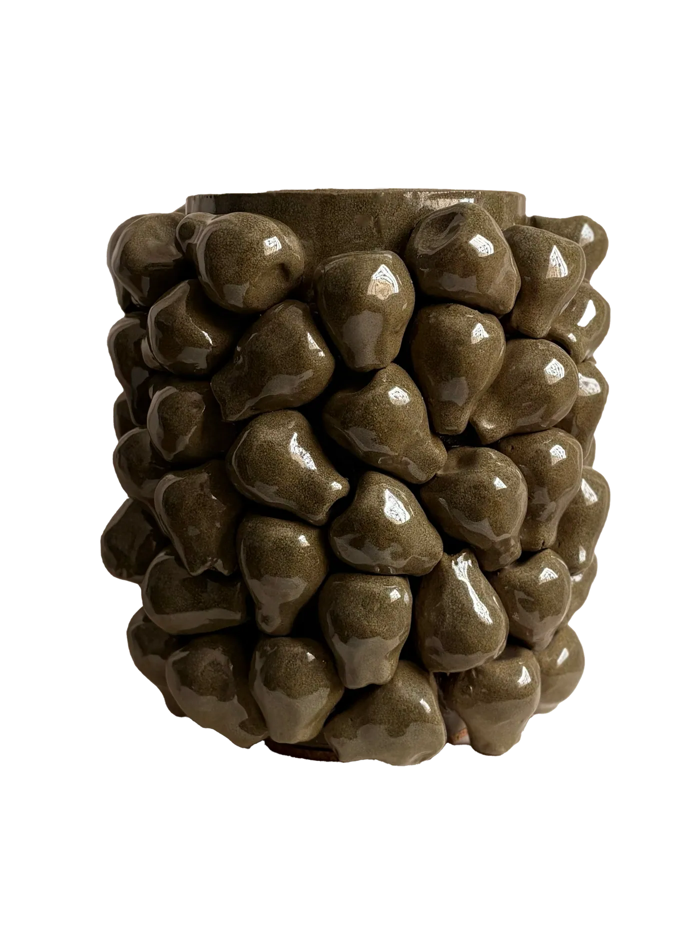 Pear Vase, Green Harvest