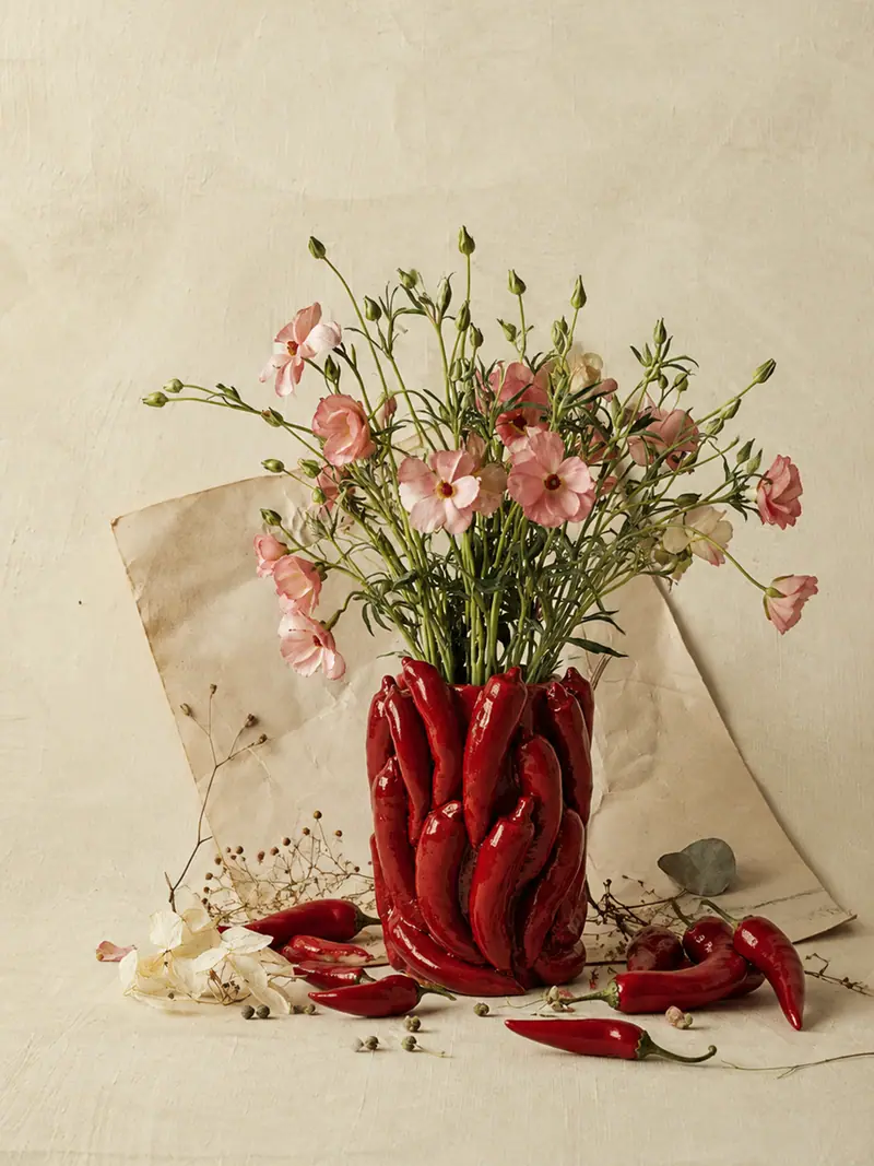 An ADEEM ceramic piece in a quiet home setting